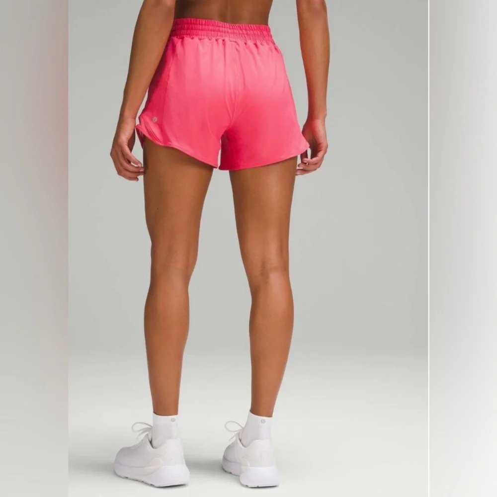 Lululemon Hotty Hot High-Rise Lined Short 4” | Glaze Pink - Picture 3 of 7